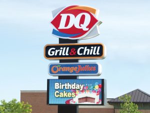 Pole Signs & Pylon Signs 0092 Dairy Queen Bendsen Sign  Graphics W 19mm 80x176 Bloomington IL 101718 1 300x225